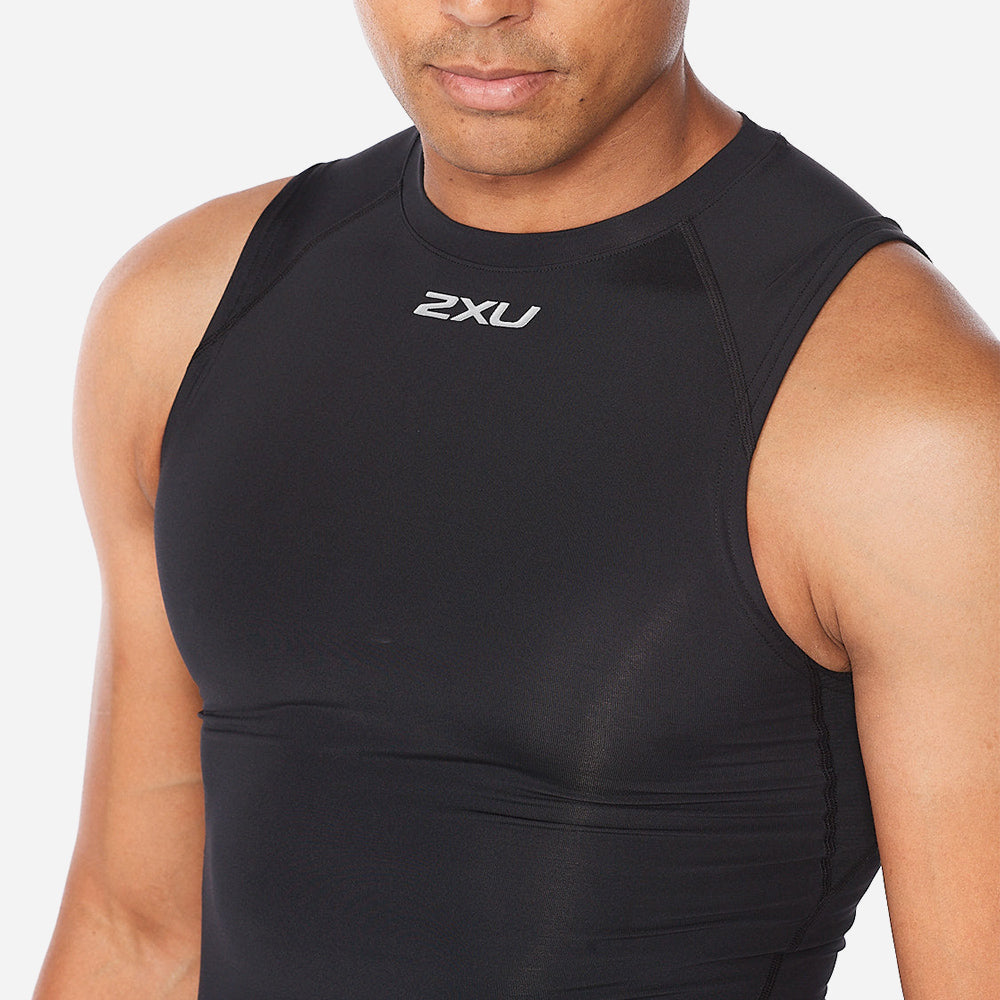 Áo Ba Lỗ Nam 2XU Core Compression Sleeveless - Đen - Supersports Vietnam