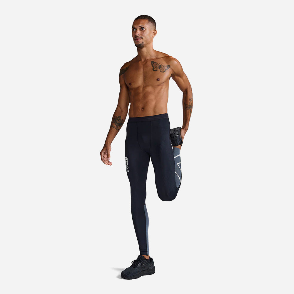 Quần Bó Thể Thao Nam 2XU Light Speed React Comp - Đen - Supersports Vietnam