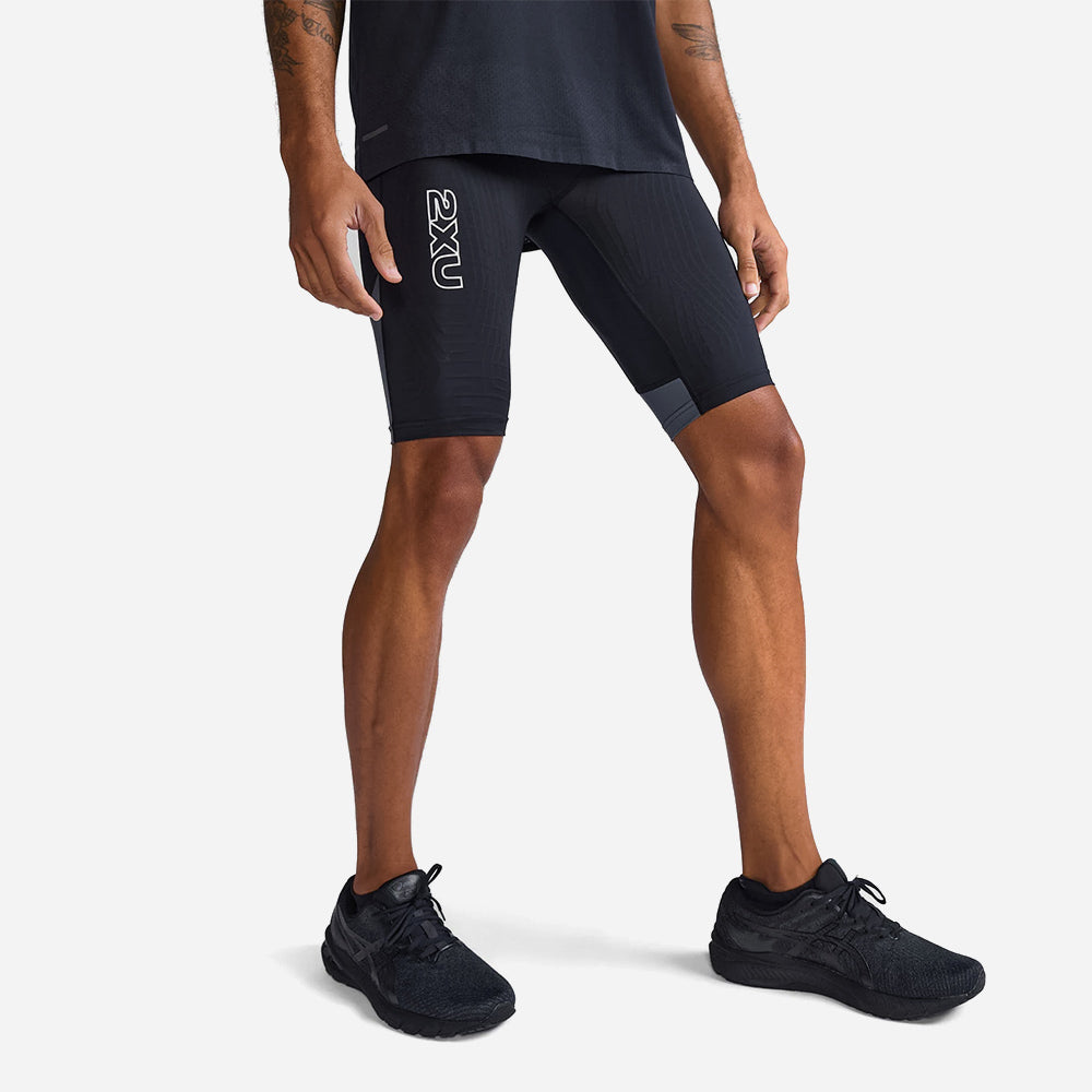 Quần Ngắn Bó Cơ Nam 2XU Light Speed React Compression - Đen - Supersports Vietnam
