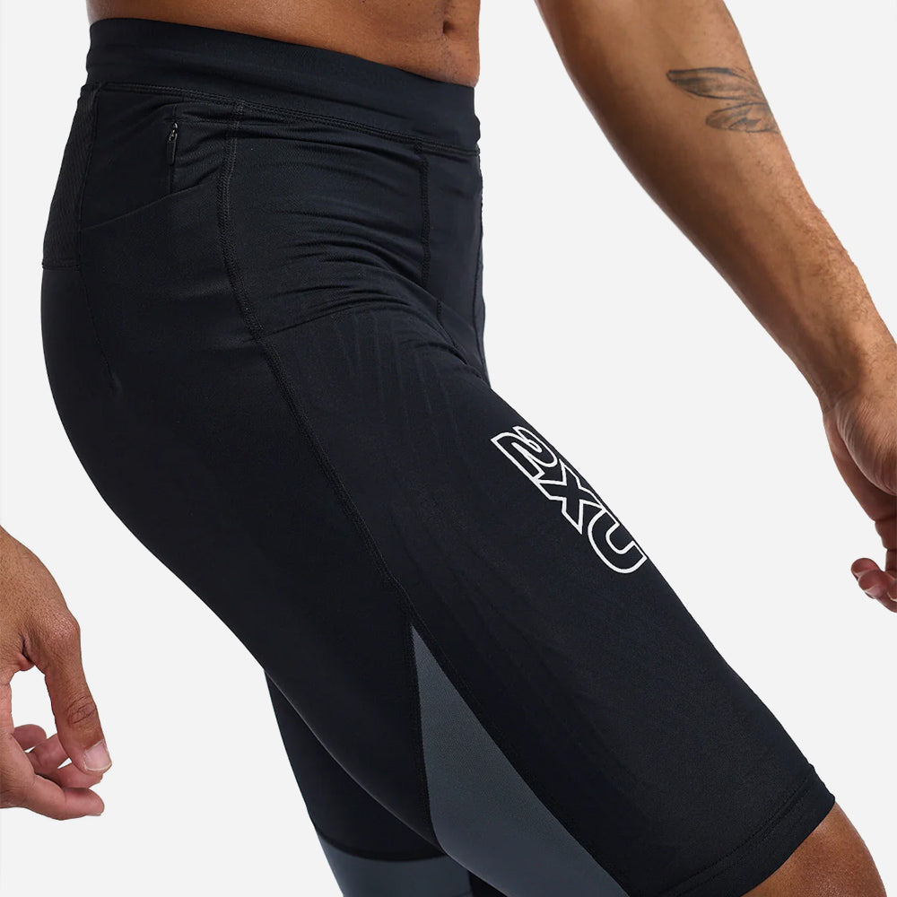 Quần Ngắn Bó Cơ Nam 2XU Light Speed React Compression - Đen - Supersports Vietnam