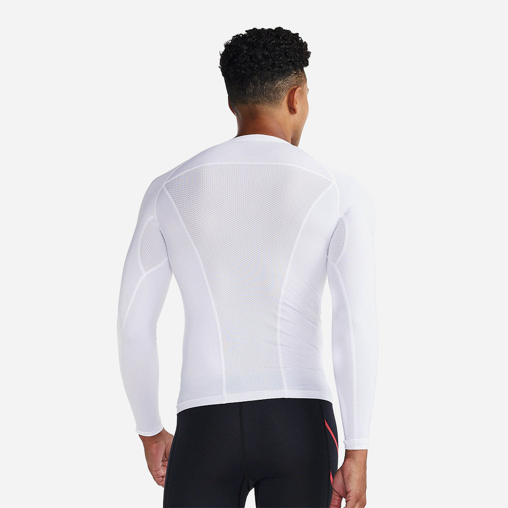 Áo Tay Dài Bó Cơ Nam 2XU Core Compression Game Day - Trắng - Supersports Vietnam