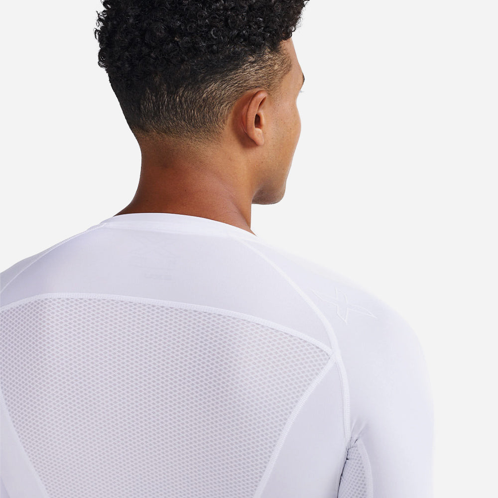 Áo Tay Dài Bó Cơ Nam 2XU Core Compression Game Day - Trắng - Supersports Vietnam