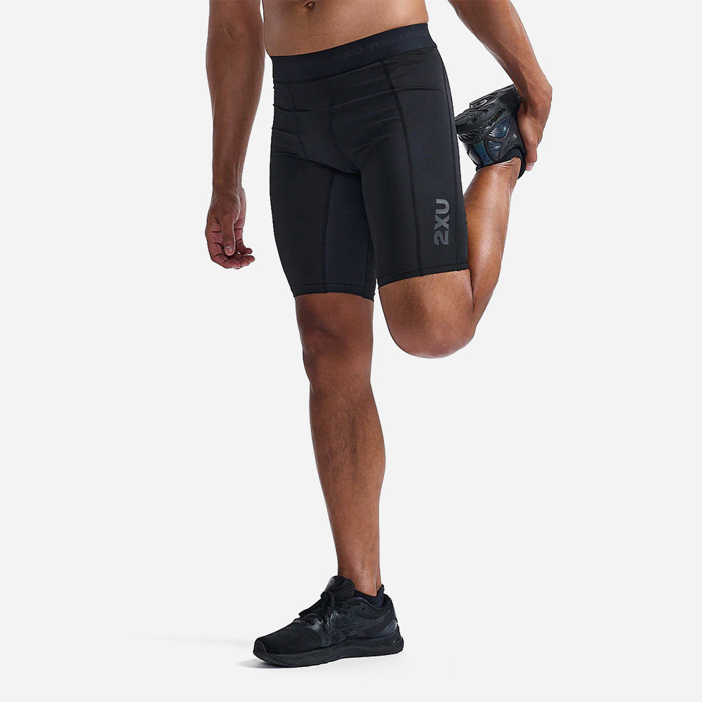 Quần Ngắn Base Layer Nam 2XU Base Layer Compression - Đen - Supersports Vietnam