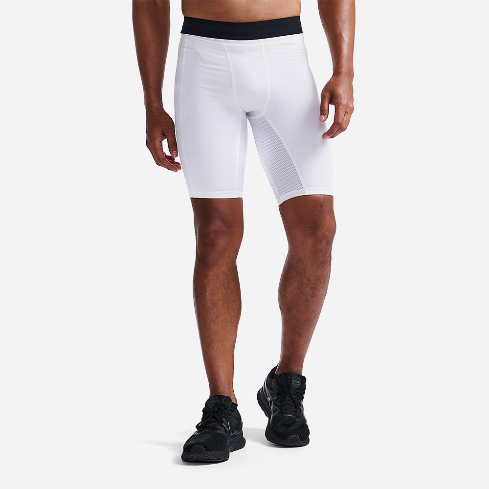 Quần Ngắn Base Layer Nam 2XU Base Layer Compression - Trắng - Supersports Vietnam