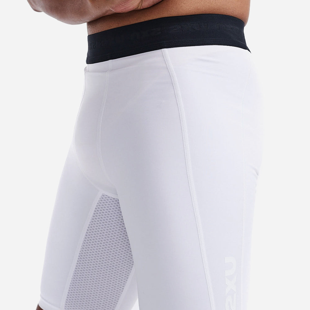 Quần Ngắn Base Layer Nam 2XU Base Layer Compression - Trắng - Supersports Vietnam