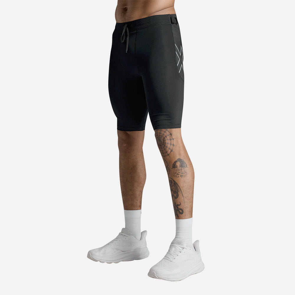 Quần Ngắn Nam 2XU Aero Mesh Compression - Đen - Supersports Vietnam