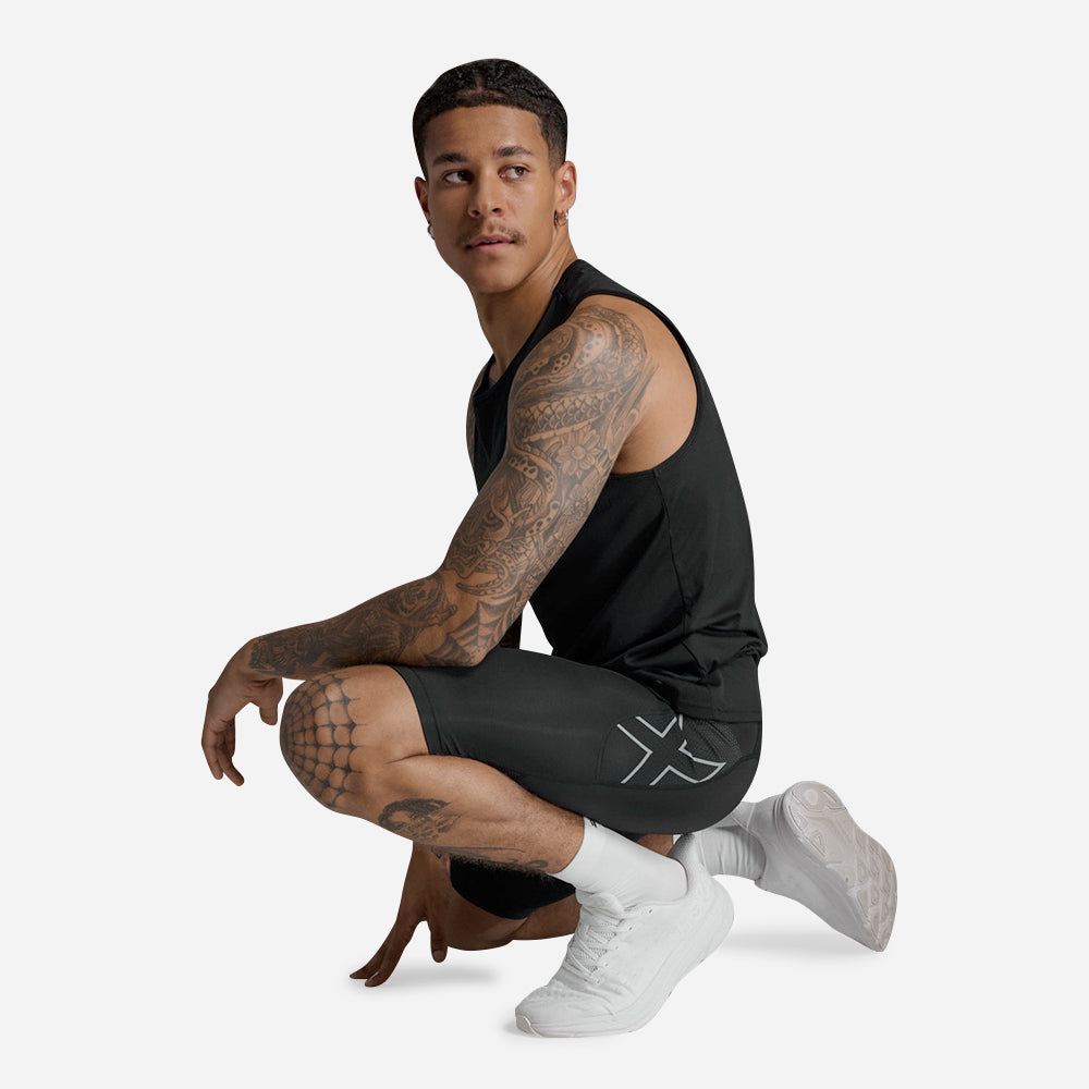 Quần Ngắn Nam 2XU Aero Mesh Compression - Đen - Supersports Vietnam
