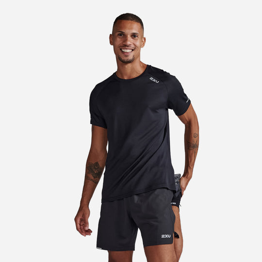 Áo Tay Ngắn Nam 2XU Aero - Đen