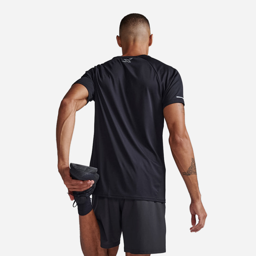 Áo Tay Ngắn Nam 2XU Aero - Đen - Supersports Vietnam