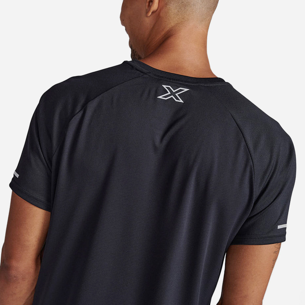 Áo Tay Ngắn Nam 2XU Aero - Đen - Supersports Vietnam