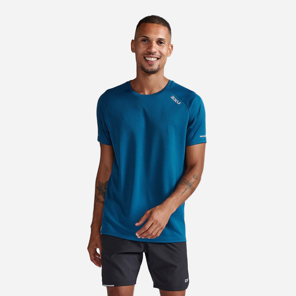 Áo Tay Ngắn Nam 2XU Aero - Xanh Dương - Supersports Vietnam