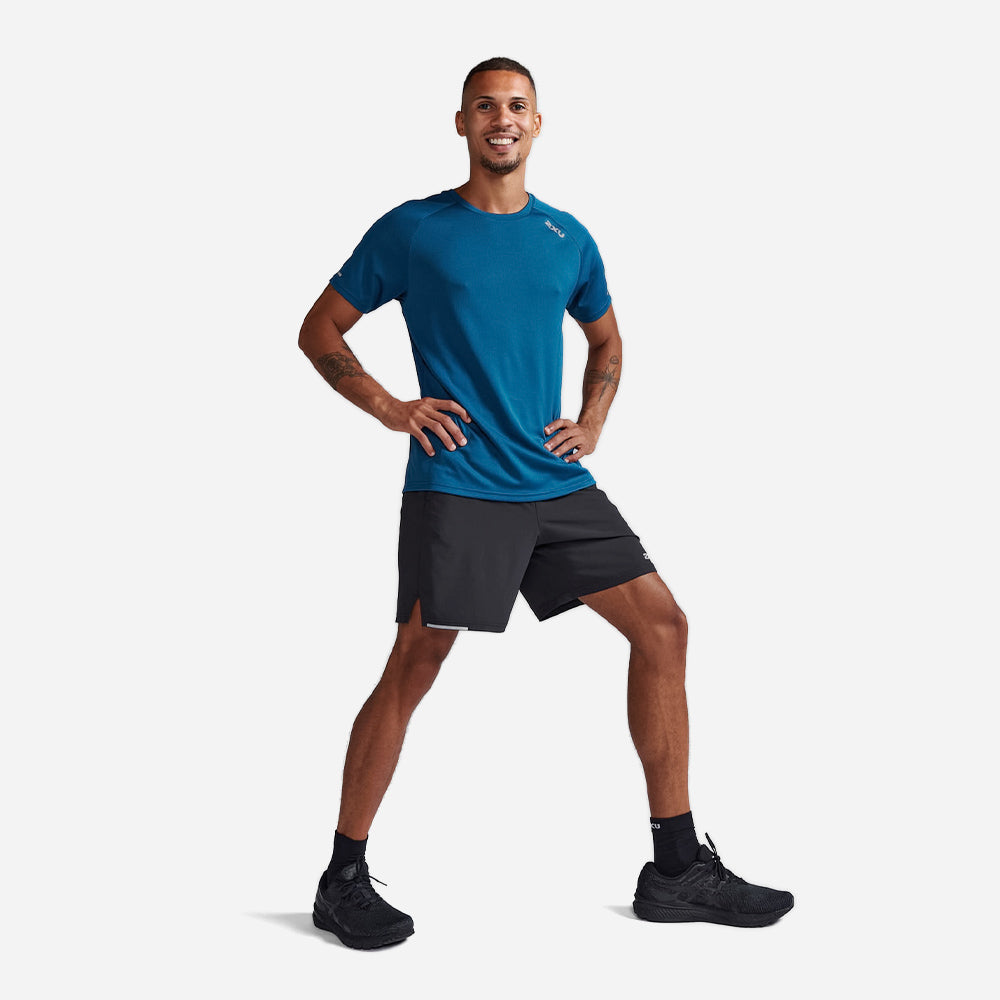 Áo Tay Ngắn Nam 2XU Aero - Xanh Dương - Supersports Vietnam