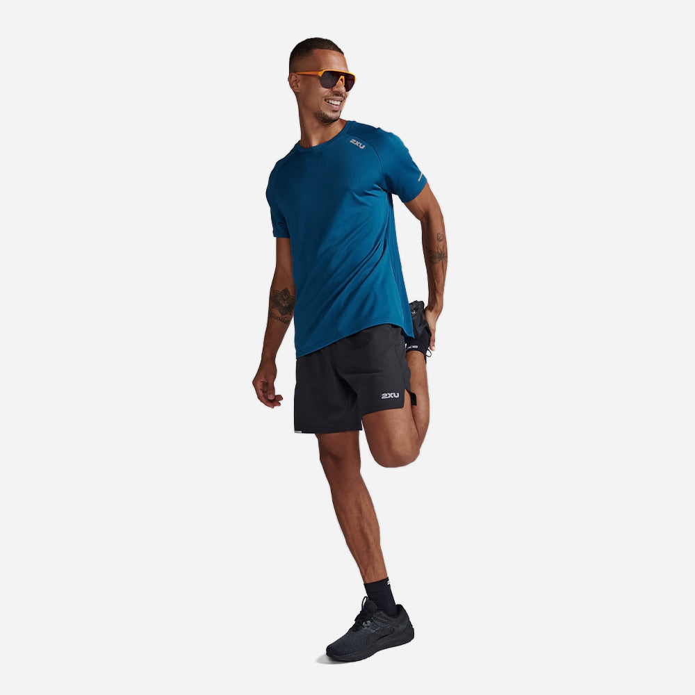 Áo Tay Ngắn Nam 2XU Aero - Xanh Dương - Supersports Vietnam