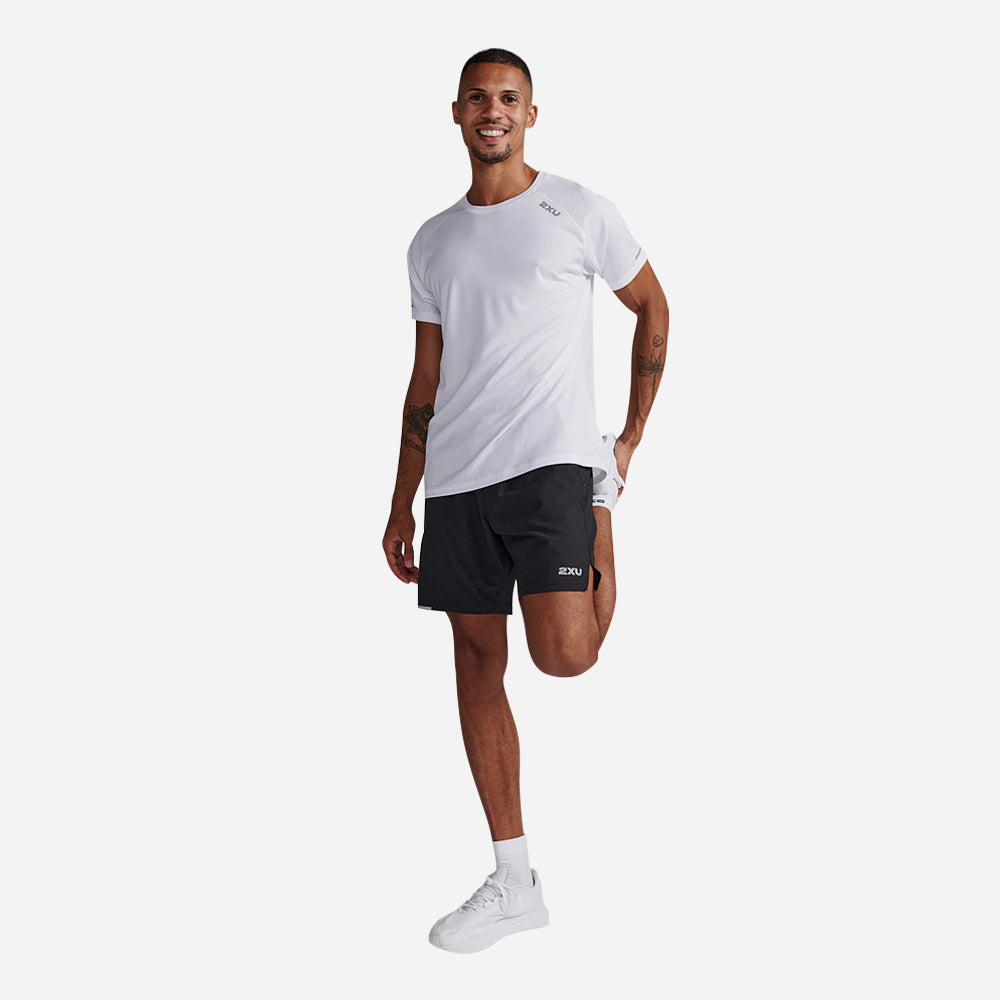 Áo Tay Ngắn Nam 2XU Aero - Trắng - Supersports Vietnam
