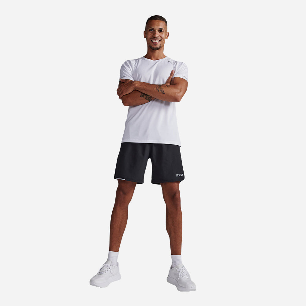 Áo Tay Ngắn Nam 2XU Aero - Trắng - Supersports Vietnam