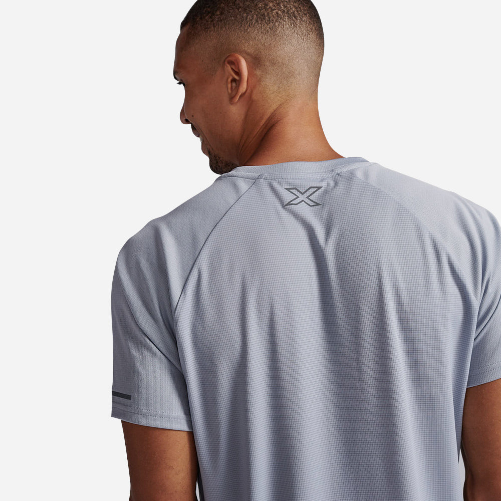 Áo Tay Ngắn Nam 2XU Aero - Xám - Supersports Vietnam