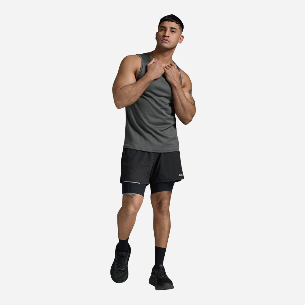Áo Ba Lỗ Nam 2XU Aero - Xám - Supersports Vietnam