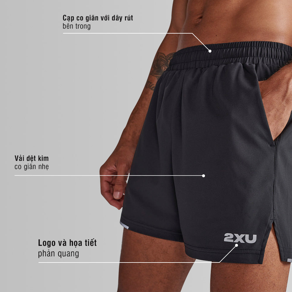 Quần Ngắn Nam 2XU Aero - Đen - Supersports Vietnam