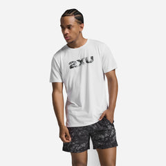 Áo Thun Nam 2XU Contender - Trắng - Supersports Vietnam
