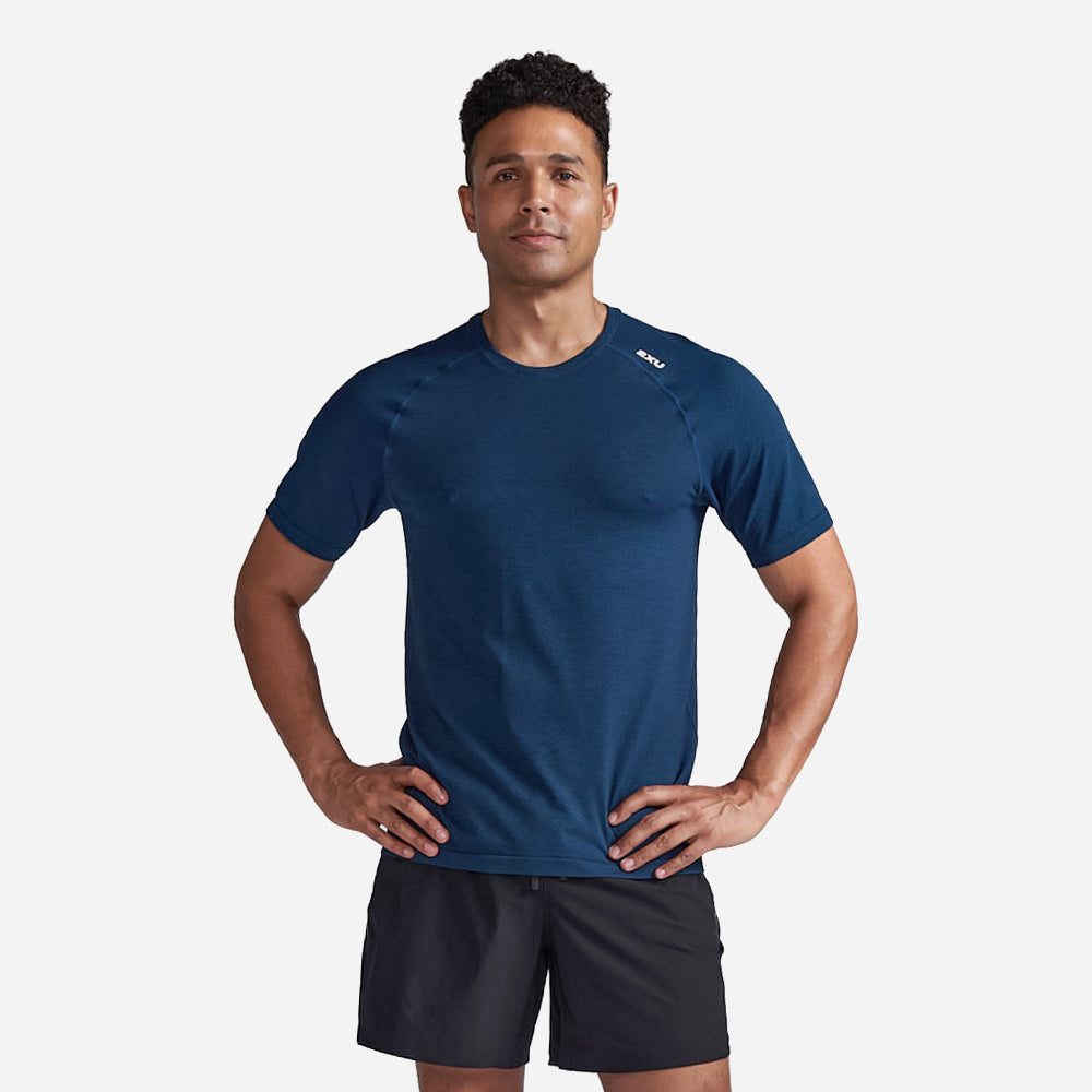 Áo Tay Ngắn Nam 2XU Motion Tech - Xanh Dương - Supersports Vietnam