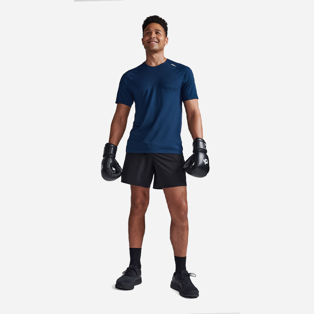 Áo Tay Ngắn Nam 2XU Motion Tech - Xanh Dương - Supersports Vietnam