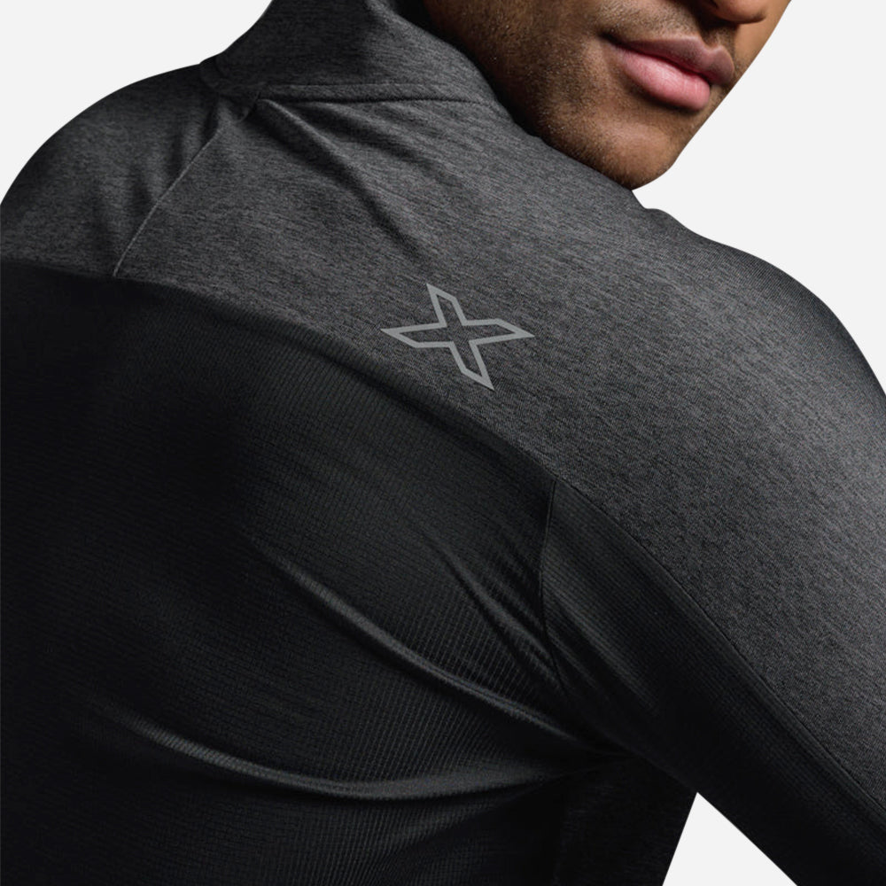 Áo Thun Tay Dài Nam 2XU Aero 1/2 Zip - Xám - Supersports Vietnam