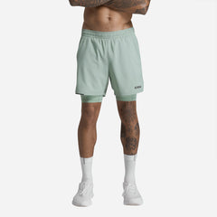 Quần Ngắn Nam 2XU Aero Mesh 2-In-1 5 Inch - Xanh Mint - Supersports Vietnam