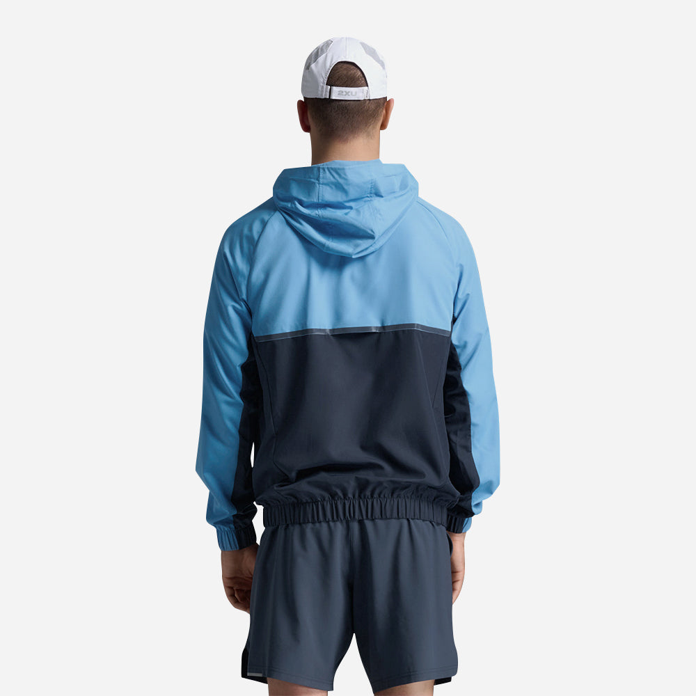 Áo Khoác Chạy Bộ Nam 2XU Aero Hex Windbreaker - Xanh Dương - Supersports Vietnam