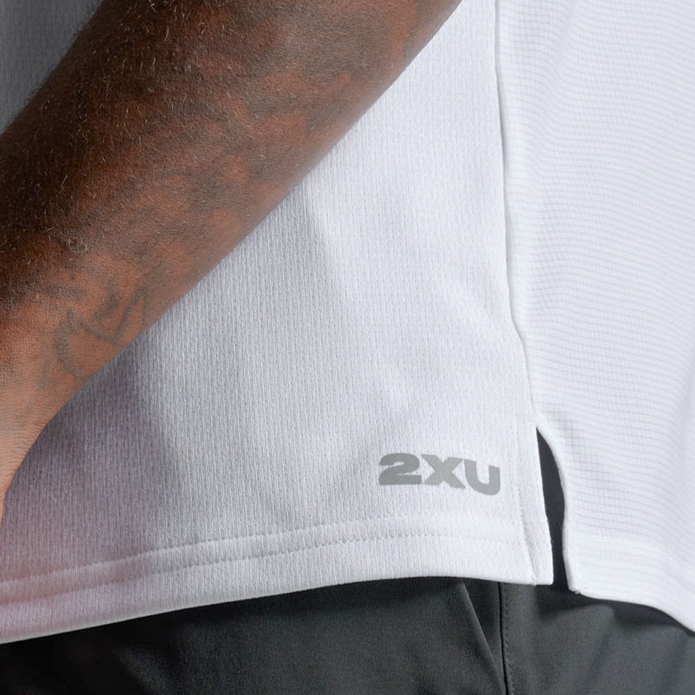 Áo Thun Nam 2XU Aero Mesh - Trắng - Supersports Vietnam