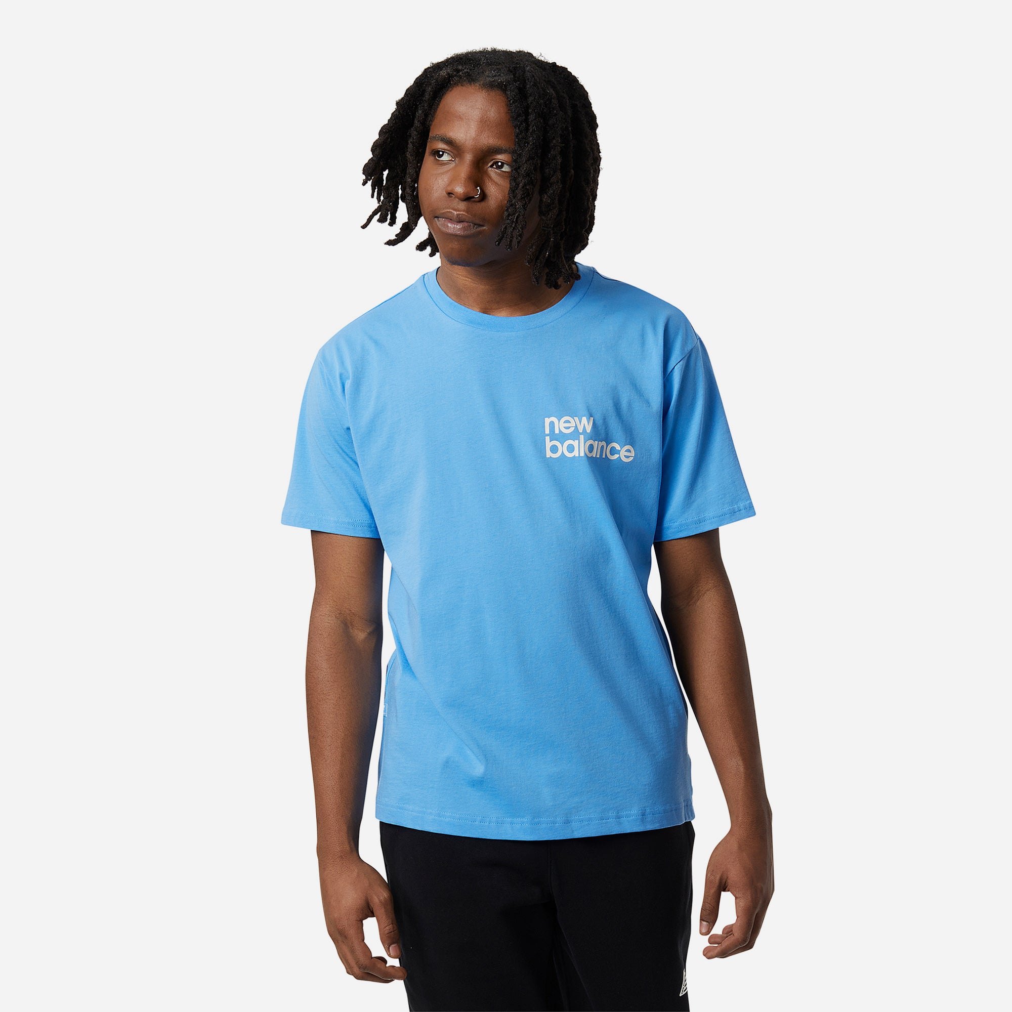 Áo Thun Nam New Balance Essentials Graphic - Xanh Dương - Supersports Vietnam