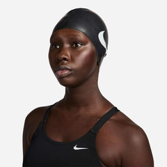 Nón Bơi Người Lớn Nike Swim Big Swoosh - Đen - Supersports Vietnam