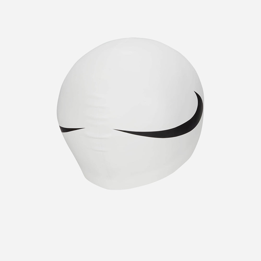 Nón Bơi Người Lớn Nike Swim Big Swoosh - Trắng - Supersports Vietnam