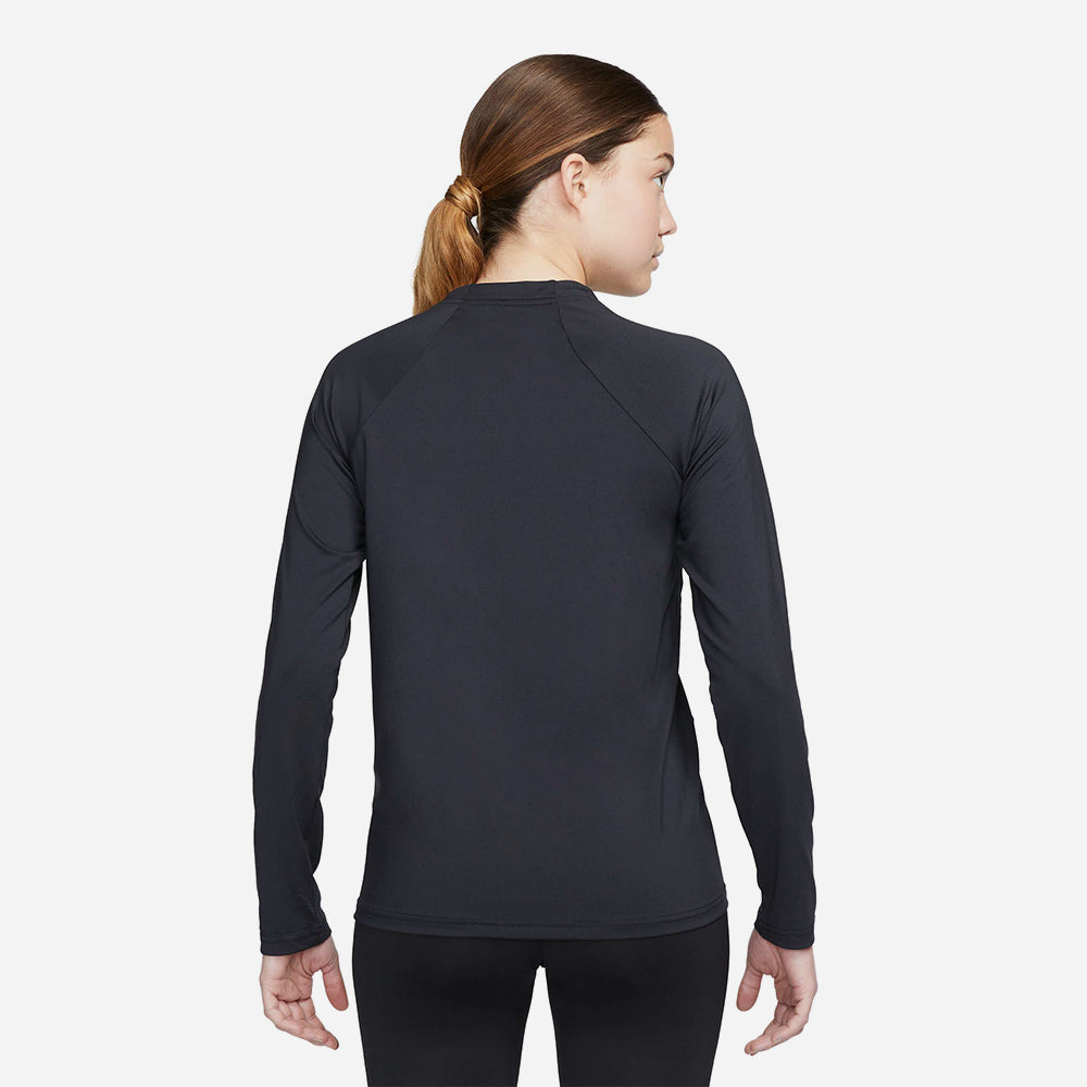 Áo Bơi Nữ Nike Swim Long Sleeve Hydroguard - Đen - Supersports Vietnam