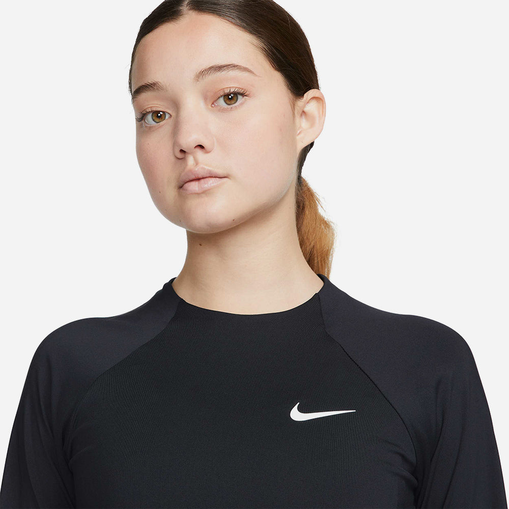Áo Bơi Nữ Nike Swim Long Sleeve Hydroguard - Đen - Supersports Vietnam