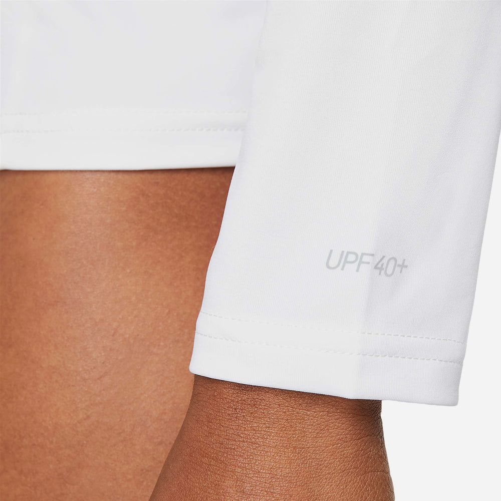 Áo Bơi Nữ Nike Swim Long Sleeve Hydroguard - Trắng - Supersports Vietnam