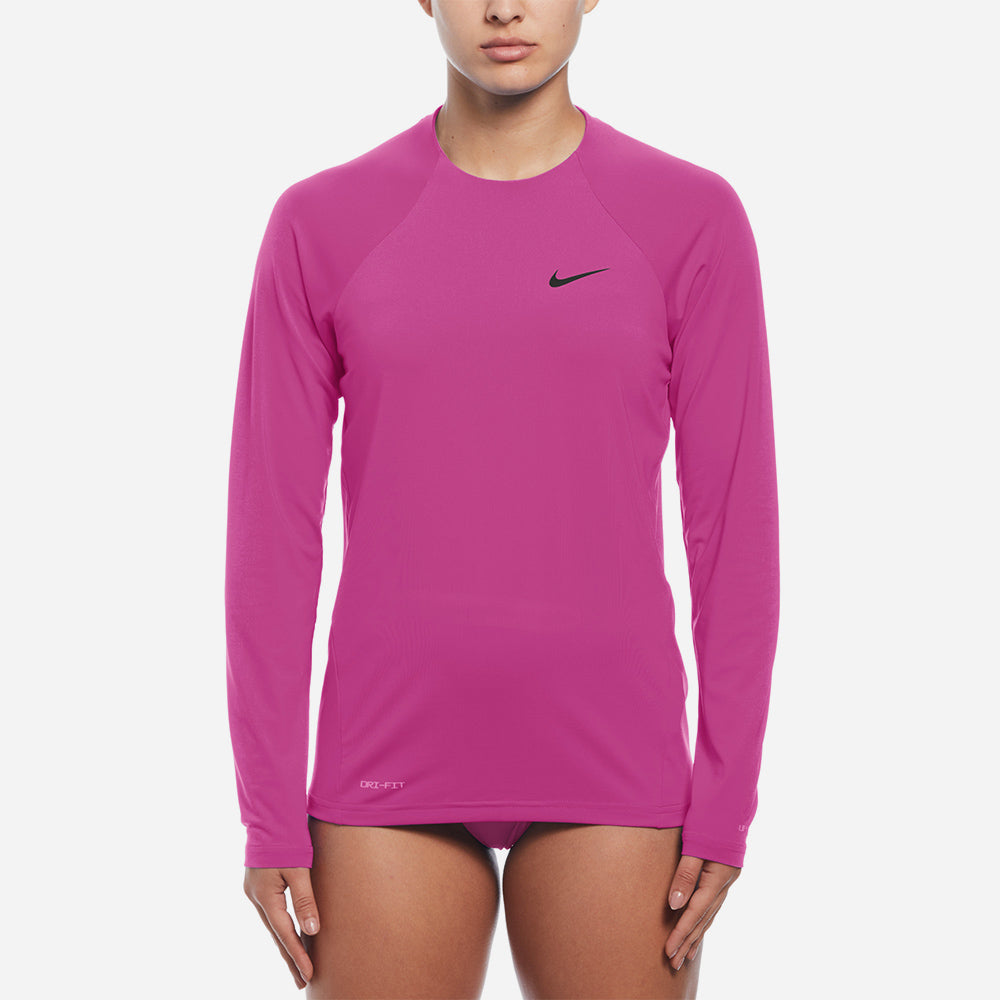 Áo Bơi Nữ Nike Swim Long Sleeve Hydroguard - Hồng - Supersports Vietnam