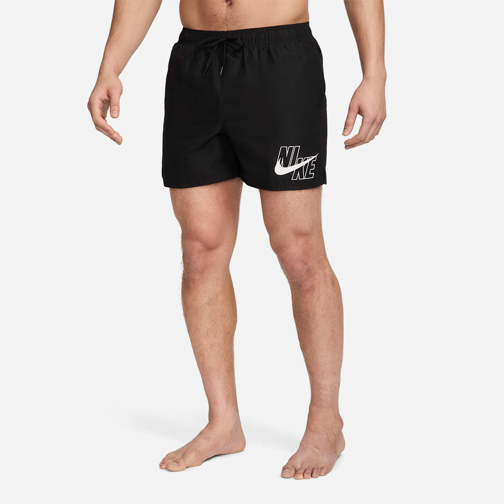 Quần Bơi Nam Nike Swim Logo 5" Volley - Đen - Supersports Vietnam