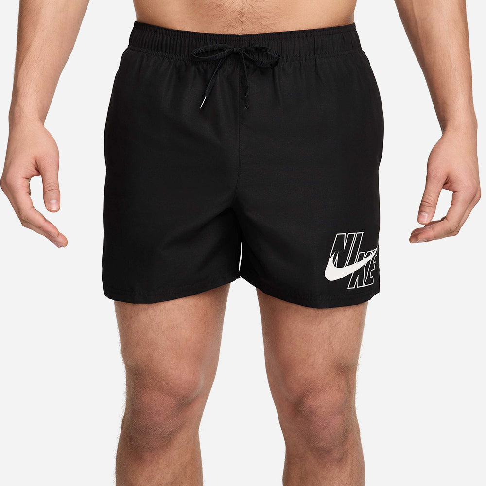 Quần Bơi Nam Nike Swim Logo 5" Volley - Đen - Supersports Vietnam