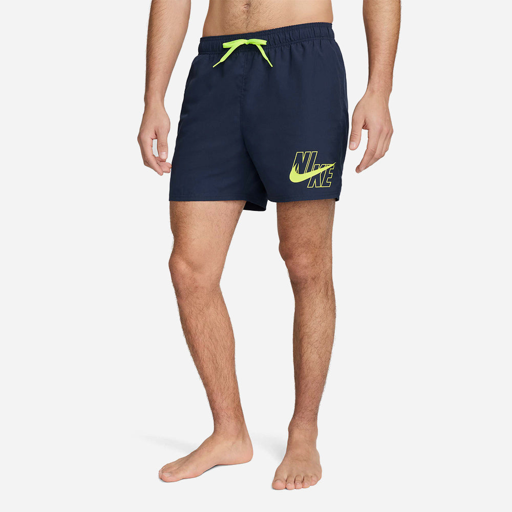 Quần Bơi Nam Nike Swim Logo 5" Volley - Xanh Navy - Supersports Vietnam