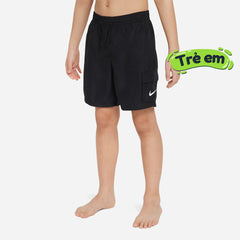 Quần Bơi Bé Trai Nike Swim 6" Volley - Đen - Supersports Vietnam