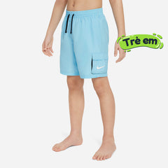 Quần Bơi Bé Trai Nike Swim 6" Volley - Xanh Dương - Supersports Vietnam