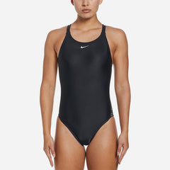 Đồ Bơi Một Mảnh Nữ Nike Swim Fusion Logo Tape Fastback - Đen - Supersports Vietnam