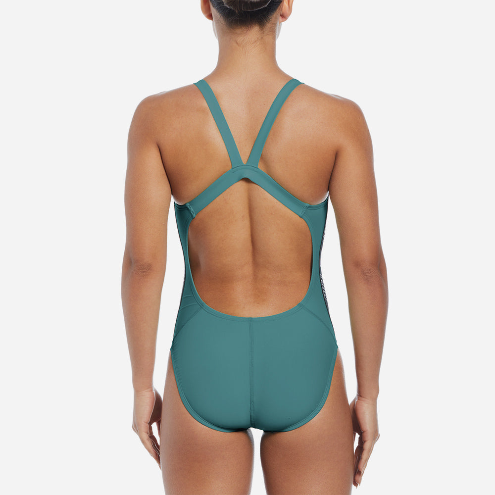 Đồ Bơi Một Mảnh Nữ Nike Swim Fusion Logo Tape Fastback - Xanh Dương - Supersports Vietnam