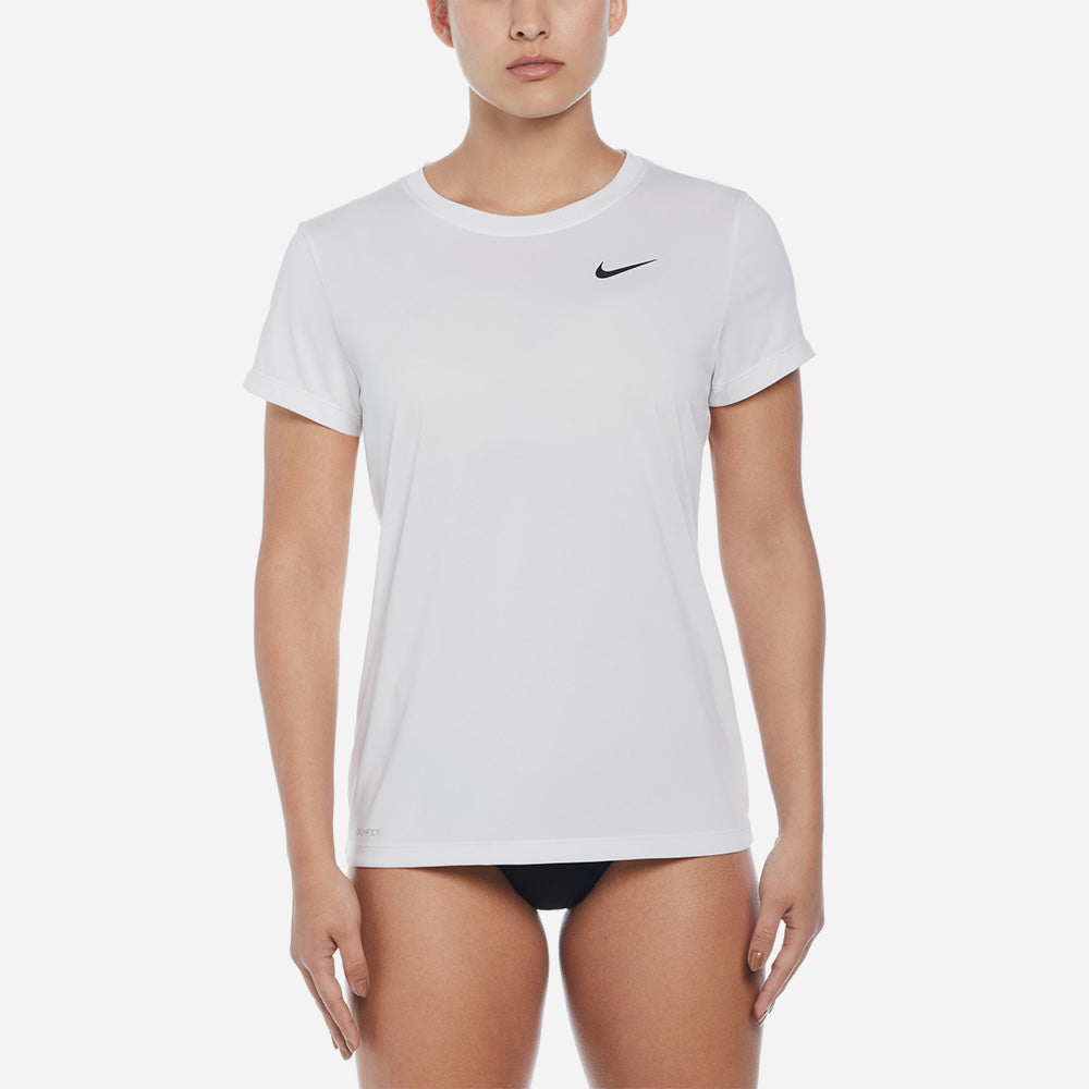 Áo Bơi Nữ Nike Swim Sleeve Hydroguard - Trắng - Supersports Vietnam
