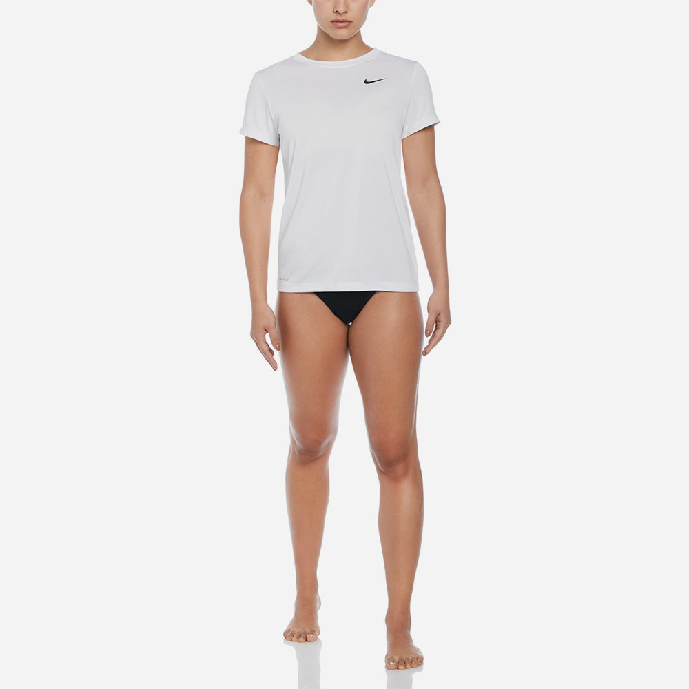 Áo Bơi Nữ Nike Swim Sleeve Hydroguard - Trắng - Supersports Vietnam