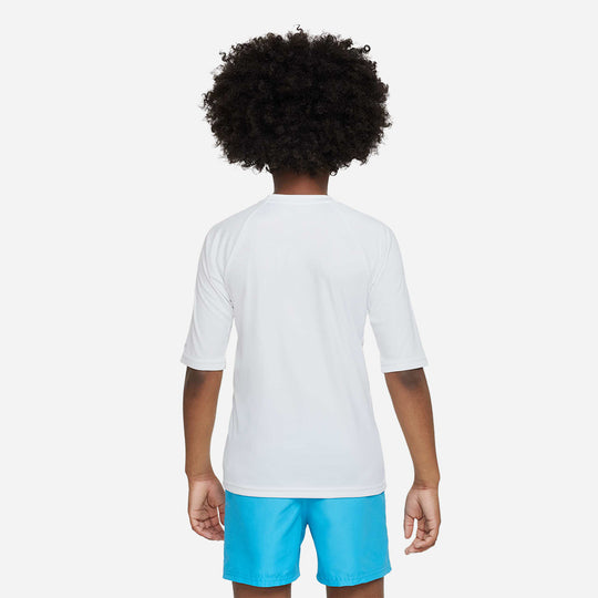 Áo Bơi Bé Trai Nike Swim Sleeve Hydroguard - Trắng