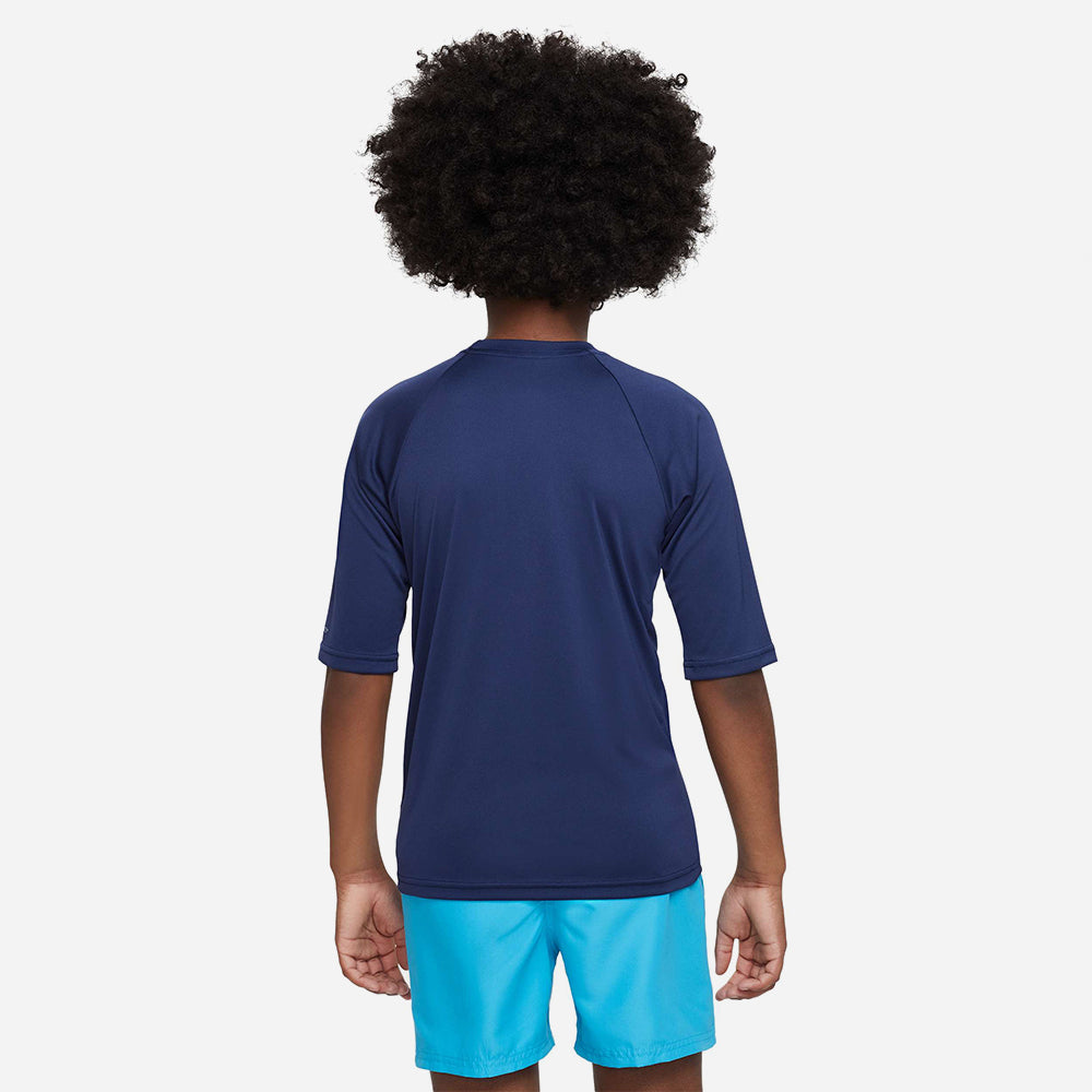 Áo Bơi Bé Trai Nike Swim Sleeve Hydroguard - Xanh Navy - Supersports Vietnam