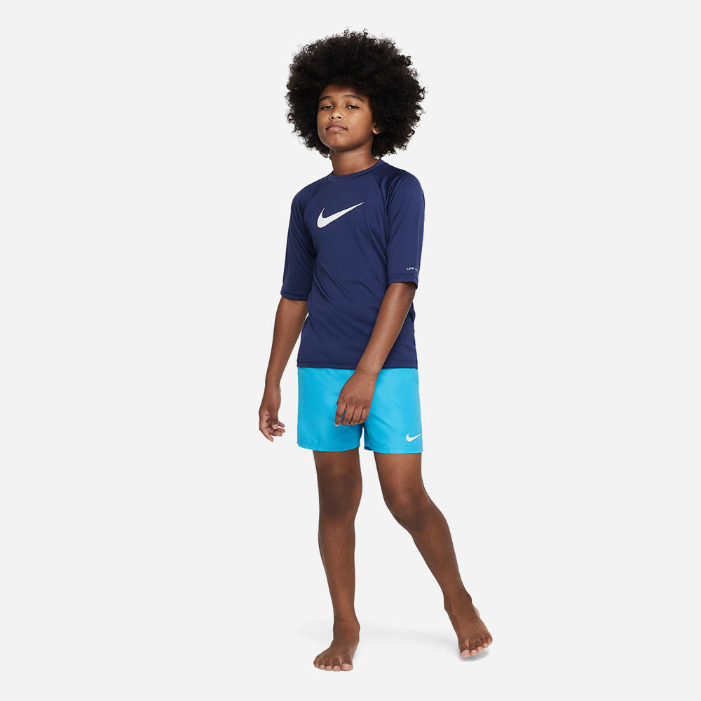 Áo Bơi Bé Trai Nike Swim Sleeve Hydroguard - Xanh Navy - Supersports Vietnam