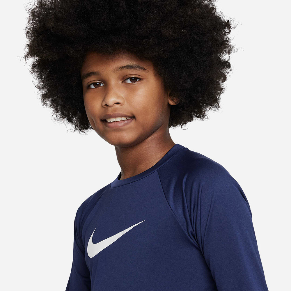 Áo Bơi Bé Trai Nike Swim Sleeve Hydroguard - Xanh Navy - Supersports Vietnam