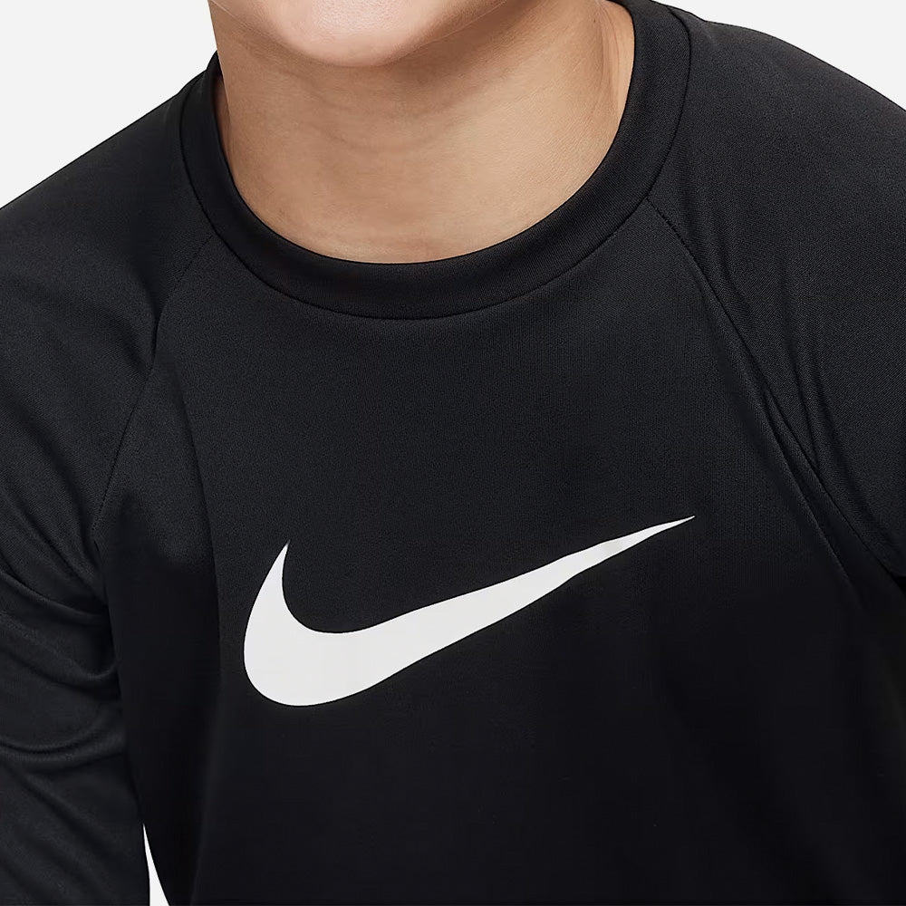 Áo Bơi Thể Thao Bé Trai Nike Swim Long Sleeve Hydroguard - Đen - Supersports Vietnam